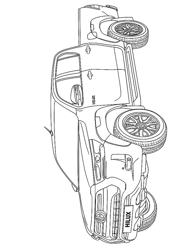 Toyota Hilux Målarbild Toyota Hilux Målarbild