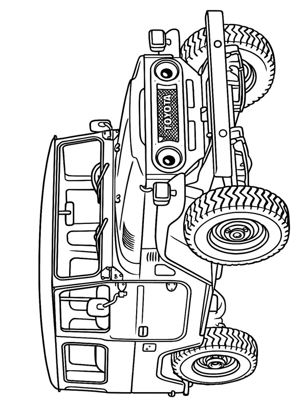 Toyota Land Cruiser FJ40 Målarbild Toyota Land Cruiser FJ40 Målarbild