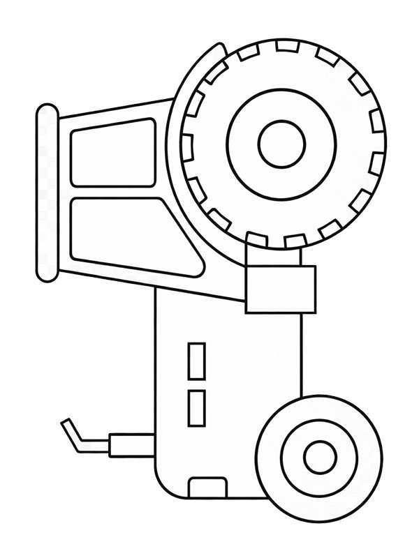 Traktor för småbarn Målarbild Traktor för småbarn Målarbild