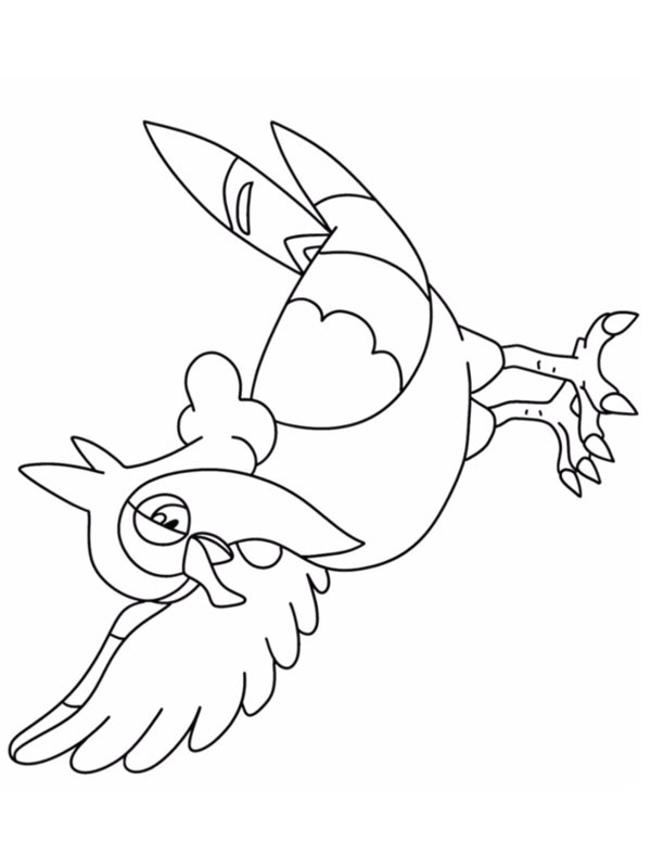 Tranquill (Pokémon) Målarbild Tranquill (Pokémon) Målarbild