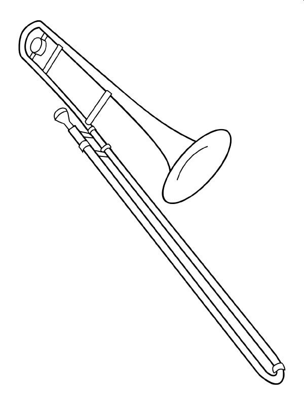Trombon Målarbild