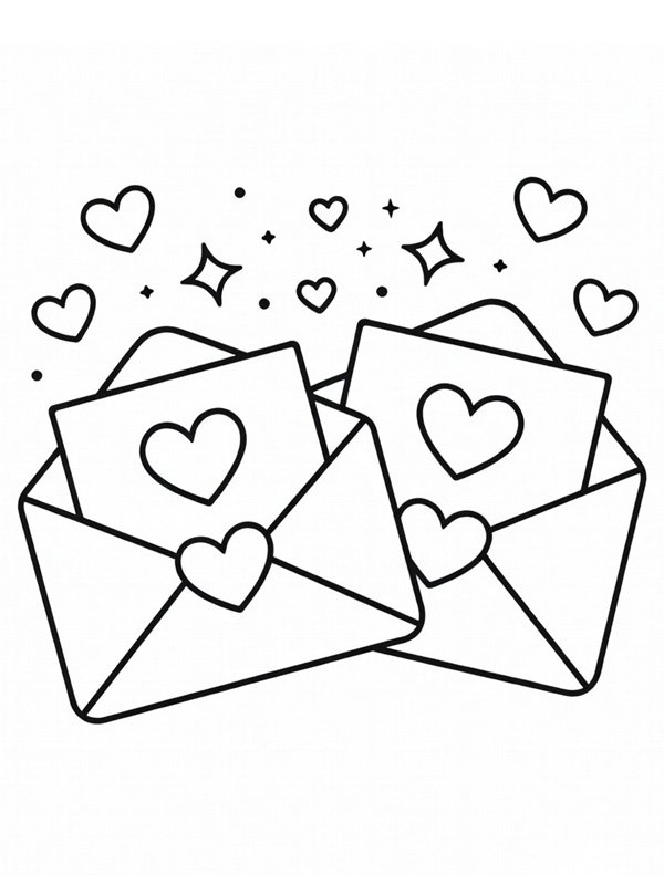 Alla hj&auml;rtans dag-kort Målarbild