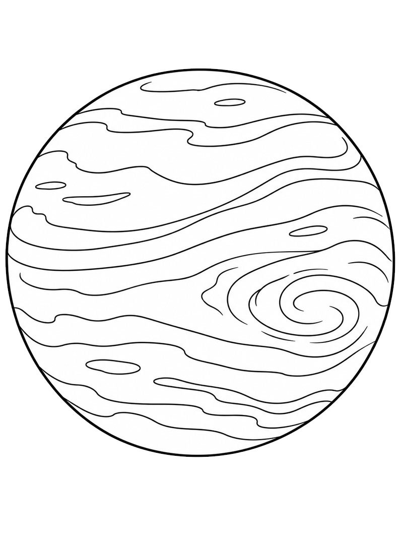 Venus (planet) Målarbild Venus (planet) Målarbild