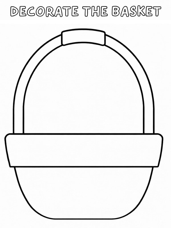 Dekorera p&aring;skkorgen Målarbild