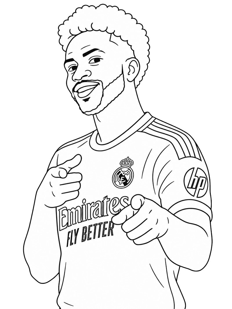 Vinícius Júnior Målarbild Vinícius Júnior Målarbild