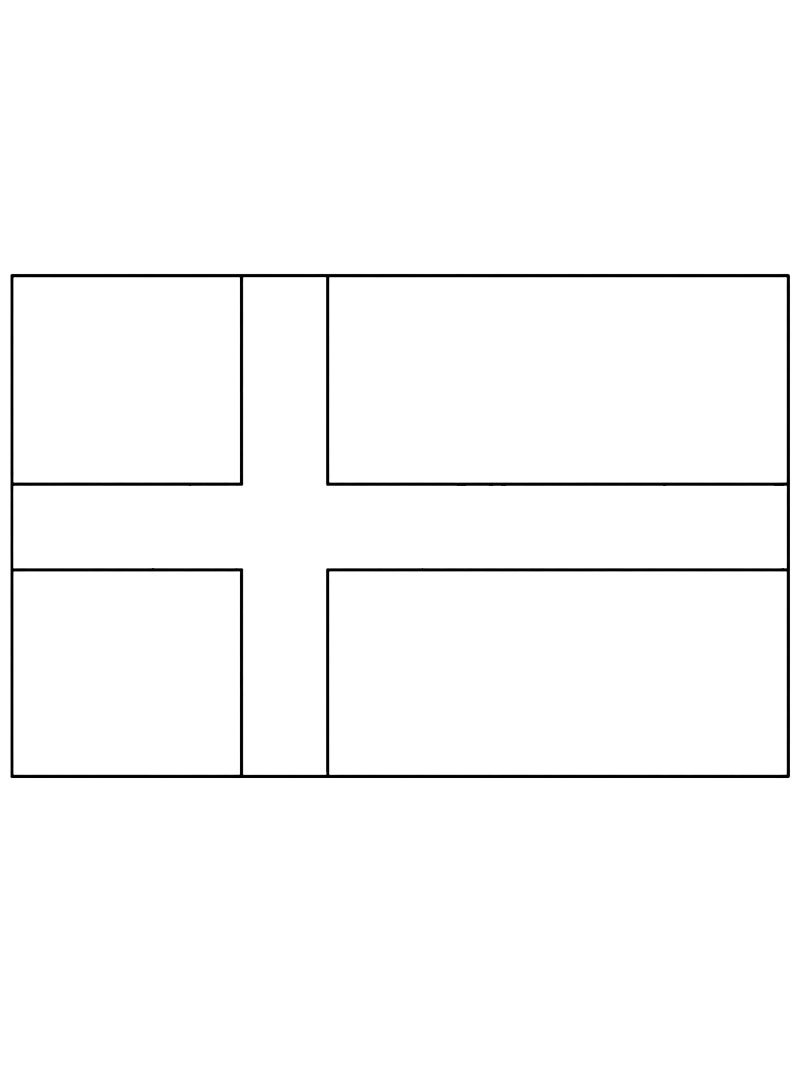 Danmarks flagga Målarbild Danmarks flagga Målarbild