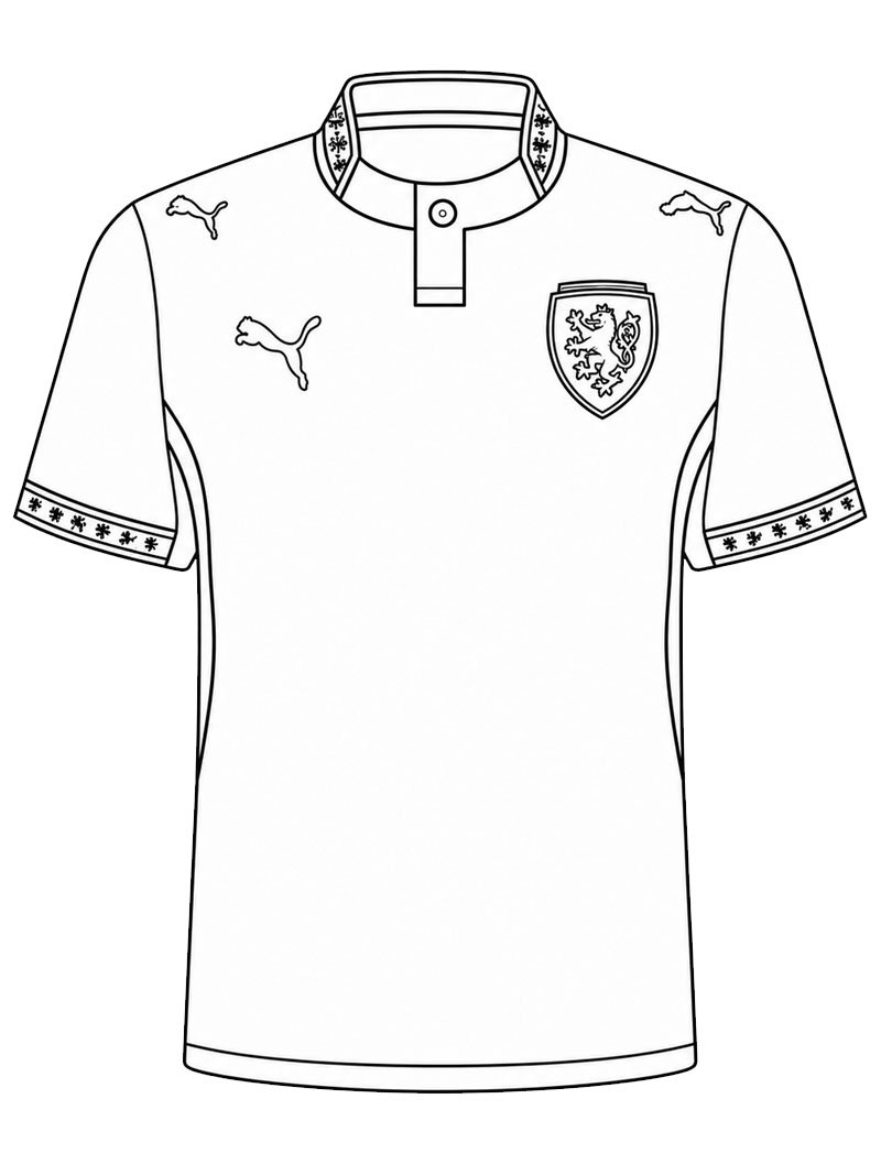 Tjeckiens Fotbollstr&ouml;ja Målarbild