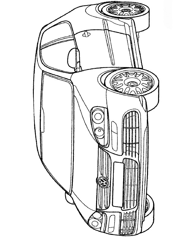 Volkswagen Golf Målarbild Volkswagen Golf Målarbild