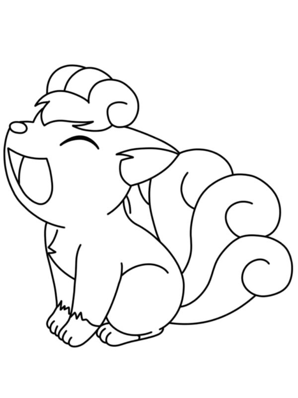 Vulpix (Pokémon) Målarbild Vulpix (Pokémon) Målarbild