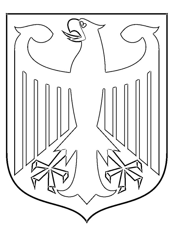 Tyskland vapensköld Målarbild Tyskland vapensköld Målarbild