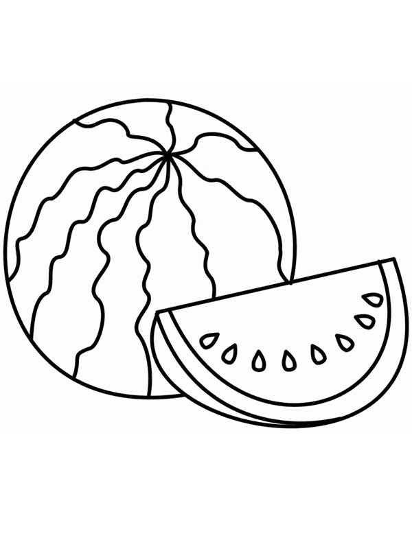 Vattenmelon Målarbild