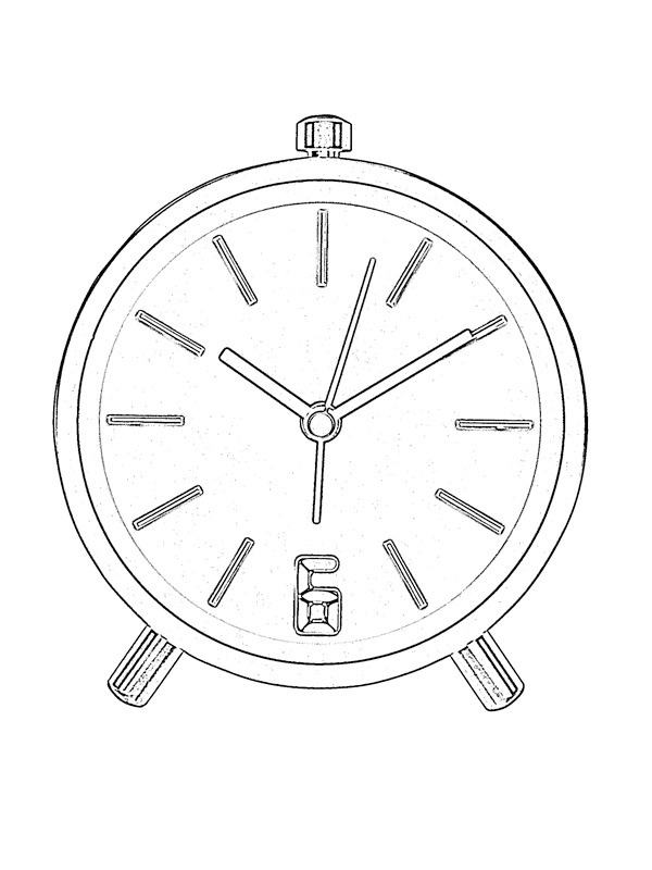 Alarmklocka Målarbild Alarmklocka Målarbild