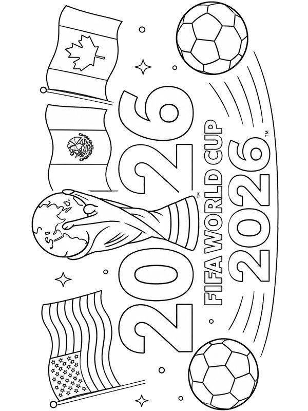 Fotbolls-VM 2026 Målarbild