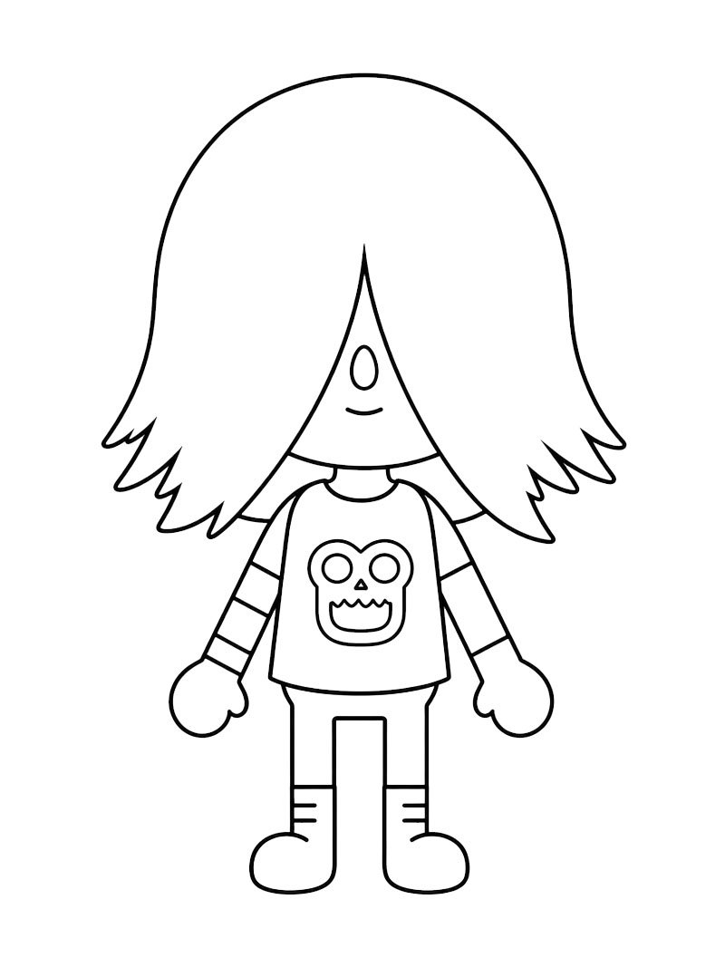 Xing (Toca Boca) Målarbild Xing (Toca Boca) Målarbild