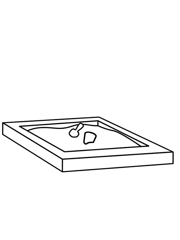 Sandlåda Målarbild Sandlåda Målarbild