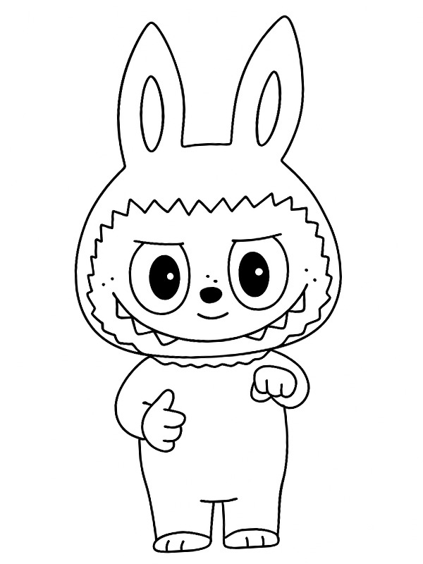 Zimomo (Labubu) Målarbild Zimomo (Labubu) Målarbild