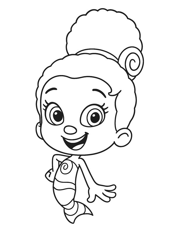 Zooli (Bubble Guppies) Målarbild Zooli (Bubble Guppies) Målarbild